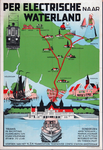 XIII-1960-0071 Per Electrische naar Waterland. Rondreizen Amsterdam - Marken, Volendam per electr. tram, motorboot, ...