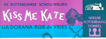 XVII-1964-0265 De Rotterdamse Schouwburg. Kiss me Kate. Nieuw Rotterdams Toneel. Lia Dorana Rob de Vries. Nieuw ...