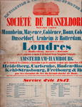 XVII-1964-0312 Sociétéde Dusseldorf. Service entre Mannheim, Mayence, Coblence enz.enz. par les paquebots à vapeur de ...