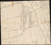 1058a Kaart van de voorgestelde gewijzigde grens van de polder Cool, met vastgestelde nieuwe grens.