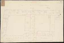 122-5 Ontwerp tot verbouwing van het Pest- en Dolhuis aan de Hoogstraat. Tekening C, plattegrond van de eerste verdieping.