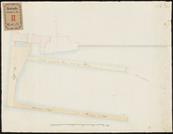 173-2 Ontwerptekening voor het maken van een nieuwe steiger aan het Oudehoofd, bij de Oudehaven, met aanduiding van de ...