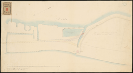 189 Kaart van het project voor de aanleg van een nieuwe weg en een nieuwe brug over de tochtsloot bij de Blommersdijkse ...