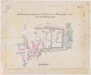 1890-103 Calque op linnen van de verbinding van de wateren van het Park en de Muizenpolder met het Westelijk ...