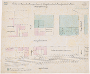 1890-111 Tekening van de verkoop van 17 percelen bouwgrond aan de Oranjeboomstraat, de Roentgenstraat en de Steven ...