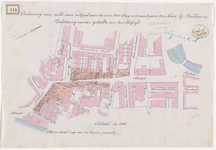 1890-115 Kaart met aanwijzing van de verlening van recht van uitpad aan de Van der Duijnstraat, aan de heer G. Bakkus ...