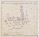 1890-154 Calque op linnen van de afstand van grond aan de Zwaanshals door de heren van der Spiegel en Buchel en aanleg ...
