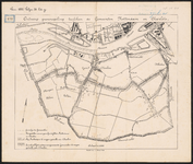1890-172 Gesteendrukte kaart van de ontwerpgrensregeling tussen de Gemeente Rotterdam en de Gemeente Charlois.