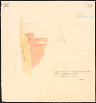 1890-83-1 Tekening van ruiling van grond aan de Zwaanshals met D. Baartman en kadastrale kaart. Blad 1