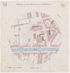 1891-81 Calque op linnen van de situatie van een school aan de 3de Schielaan.