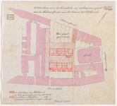 1892-103 Calque op linnen van de scholenbouw aan de Kruiskade en verkoop van grond aan de Helmersstraat aan het bestuur ...
