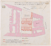 1892-112 Calque op linnen van de scholenbouw aan de Kruiskade en verkoop van grond aan de Helmersstraat aan het bestuur ...