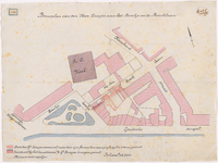1892-133 Calque op linnen van het bouwplan van de heer Zaaijer aan het Boschje en de Boschlaan.