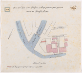 1892-136 Calque op linnen van door de heer Van Vessem te koop gevraagde grond aan de Nassaukade.