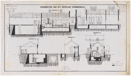 1892-138-2 Calque op linnen van de vergroting van het oostelijk stoomgemaal. Blad 2