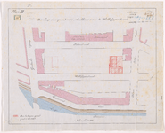 1892-15-1 Calque op linnen van de aankoop van grond voor schoolbouw aan de Wollefoppenstraat. (Plan III).