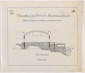 1892-151-4 Calque op linnen van de wederopbouw van loods 6 der Handelsinrichtingen. Blad 4