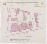 1892-179 Kaart met aanduiding de van aankoop van percelen aan de Zwanensteeg, Ganzensteeg en Schubdevischsteeg, tussen ...