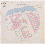 1892-18-1 Calque op linnen van te bouwen scholen nabij de Izaäk Hubertstraat. Blad 1