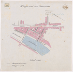 1892-193 Kaart met aanduiding van een te leggen riool in de Havenstraat. Calque op linnen.