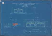 1892-196 Schetsontwerp van een proeflokaal voor de Continental Bodega Company onder de spoorweg nabij het station Beurs.