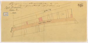 1892-198 Calque op papier van de wijziging van dwarsstraten bij de Zwart Janstraat M.N. Hoos c.s.