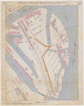 1892-217 Calque op linnen van uitbreiding van buizen voor drinkwaterleiding te Feijenoord.