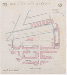 1892-22 Calque op linnen der situatie van een te bouwen school nabij de Tollensstraat.