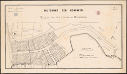 1892-223-3 Tekening van de voltooiing der Rijnhaven. Blad 3