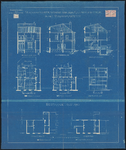 1892-224 Tekeningen van de verbouwing van de woning van de adjunct directeur in het stadstimmerhuis.