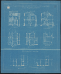 1892-4 Tekening van de verbouwing van de woning van de adjunct-directeur in het stadstimmerhuis.