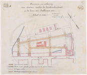 1892-42-1 Calque op linnen van de overname en riolering van straten tussen de Noordmolenstraat en de Laan van Snelleman ...