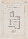 1892-43 Calque op linnen van het Corridorgebouw 3e verdieping van het ziekenhuis aan de Coolsingel. Plan tot wijziging ...