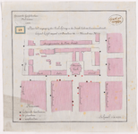 1892-49 Calque op linnen van het plan tot wijziging verlichting in de Jacob Catsstraat en Erasmusstraat.