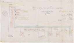 1892-50-2 Calque op linnen van de situatie van de riolering Rotterdamse Diergaarde. Blad 2