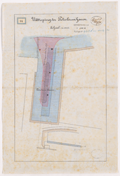 1892-94 Calque op linnen van de uitdieping der Petroleumhaven.