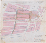1893-102 Calque op linnen van de stratenaanleg op de terreinen der maatschappijen van grondbezit en der Gemeente in de ...