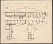 1893-110 Tekening van de verbouwing tot kantoren voor burgerlijken stand, bevolkingsregister enz. van het voormalige ...
