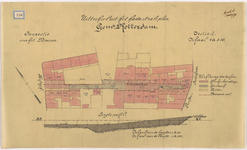 1893-126 Tekening van de Vriendenlaan volgens het Kadastrale Plan van de Inspectie over het bouwen.