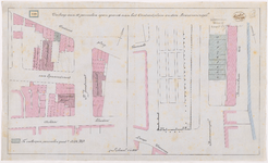 1893-129 Kaart met aanduiding van de verkoop van 10 percelen open grond aan het Oostvestplein en de Boezemsingel. ...