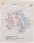 1893-138 Kaart met aanduiding van het te maken gedeelte kaaimuur langs de Rechter Rottekade, op verzoek van de heer ...