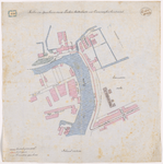 1893-179 Calque op linnen van de riolen en spuibuis in de Linker Rottekade en Crooswijksestraat.
