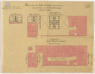 1893-200 Plan voor een blok arbeiderswoningen aan de Zuid zijde van de Zevenhuissteeg.