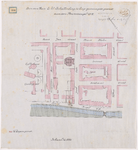 1893-206 Calque op linnen van door de heer W. Schallenberg te koop gevraagde grond aan de Noordsingel O.Z.