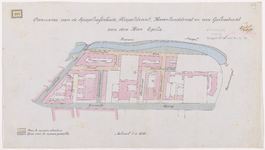 1893-207 Calque op linnen van de overname van de Spiegelnisserkade, Koepelstraat, Haverlandstraat en Van Galenstraat ...