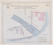 1893-212 Calque op linnen tot het aanbrengen van canalisatie en openbare verlichting nabij de mond van de Nassauhaven.