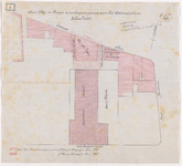 1893-3 Calque op linnen van de aan mevrouw van Prooije te verkopen grond aan het Oostvestplein.