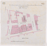 1893-79 Calque op linnen van de aankoop van percelen aan de Van Spaanstraat, Zwanensteeg en Schubdevischsteeg. (Mej. ...