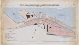 1893-81-1 Calque op linnen van de stratenaanleg bij de Katendrechtsehaven. Blad 1