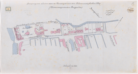 1893-84 Calque op linnen van de demping van sloten aan de noordzijde van de Blommersdijkschenweg (Aanvraag aan de ...
